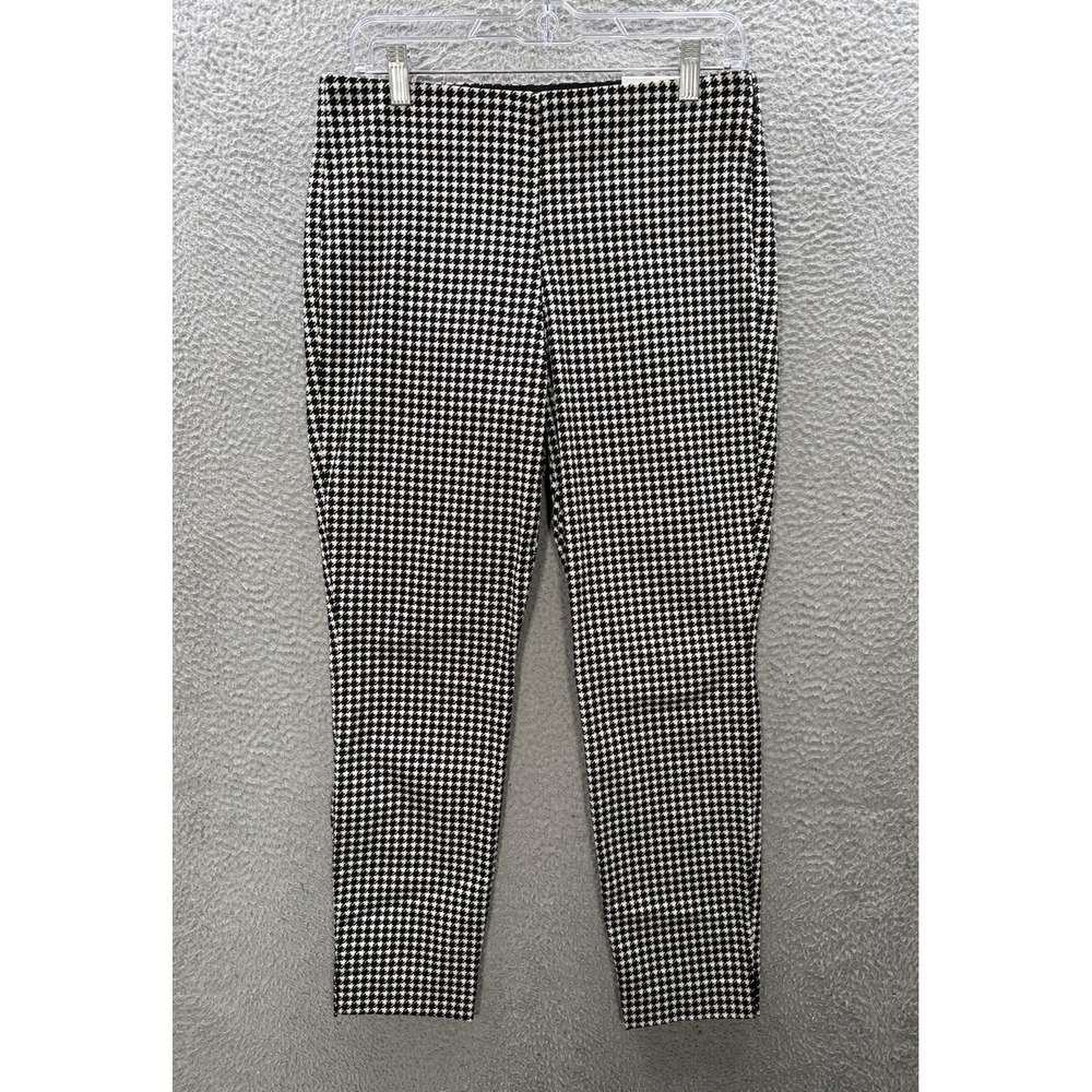 Old Navy Pants Womens‎ 8 Black White Houndstooth WOW Pant Ankle Careerwear NEW